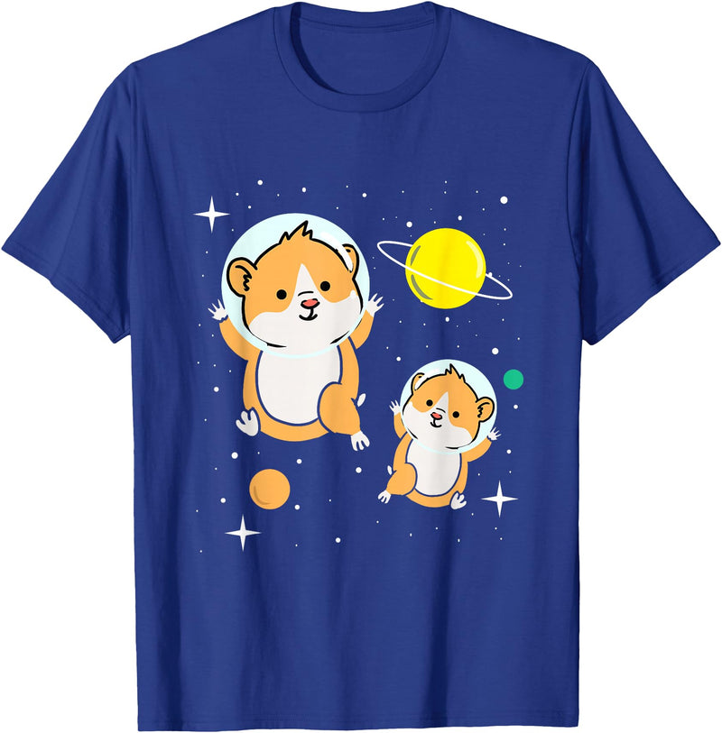 Hamster In Space Hamster Lover Gift T-Shirt - Royal Blue