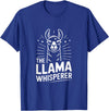 Llama Whisperer Funny Llama Lover Farm Humor The Llama Whisperer Funny Llama Lover Humor T-Shirt - Royal Blue