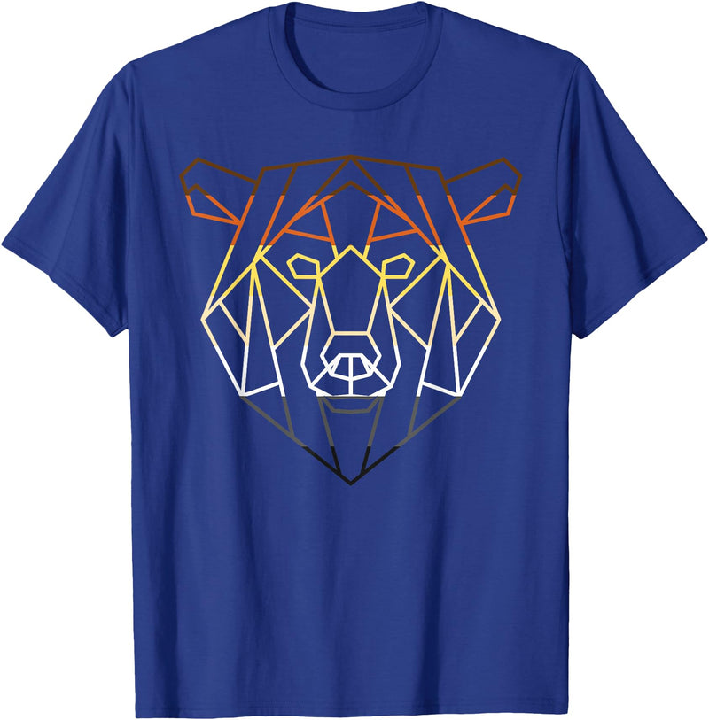 LGBT Pride Bear Flagge - Gay Bear Geschenk LGBTQ Bear Gay Pride Month - Geometric Bear T-Shirt - Royal Blue