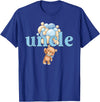 Beary 1st Birthday Boy Teddy Bear Matching Apparel Uncle Teddy Bear 1st Birthday Boy Family Matching T-Shirt - Royal Blue