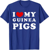Love For My Guinea Pigs Gift I Love My Guinea Pigs, I Love My Guinea Pigs T-Shirt - Royal Blue