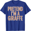 Giraffe Gift For Giraffe Lover Accessories & Stuff Cool Giraffe Art for Men Women Kids Toddler Giraffe Costume T-Shirt - Royal Blue