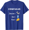 Math Geek Collection Funny Maths Cowculus Math Cows Product T-Shirt - Royal Blue