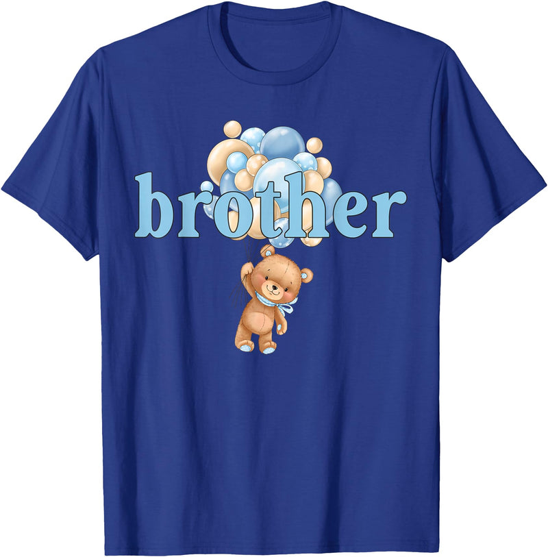 Beary 1st Birthday Boy Teddy Bear Matching Apparel Brother Teddy Bear 1st Birthday Boy Family Matching T-Shirt - Royal Blue