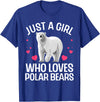 Polar Bear Gift Polar Bear Accessories & Stuff Funny Polar Bear Art For Girls Kids Youth Polar Bear Lovers T-Shirt - Royal Blue