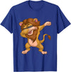 Lion Animal Gifts Funny Animal Gift Idea Polka Dot Cool Lion T-Shirt - Royal Blue