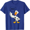 Farm Animal Duck Duck Goes Moo Funny Cute Cartoon Cow Farm Animals T-Shirt - Royal Blue