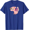 RWS235 When Pigs Fly, Flying Pig T-shirt T-Shirt - Royal Blue