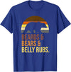Beards Bears Belly Rubs Funny LGBTQ+ Quote T-Shirt - Royal Blue