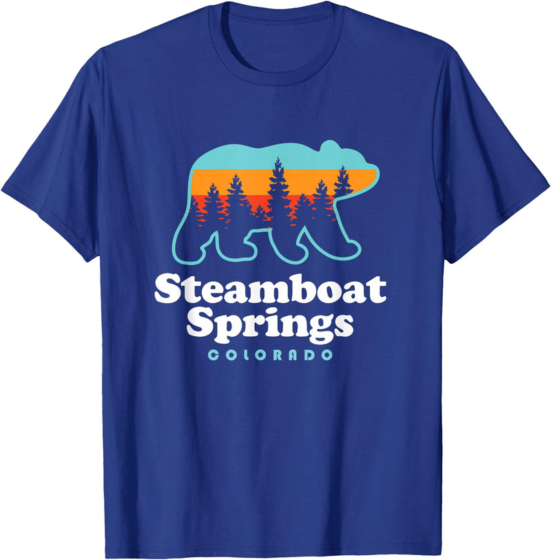 Steamboat Springs Colorado Bear T-Shirt - Royal Blue