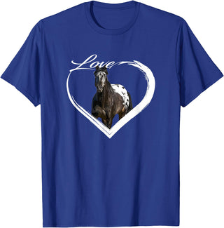 Horse Lover Gifts I Love Horses Love Appaloosa Paint Horse Lover of Horses Gift T-Shirt - Royal Blue