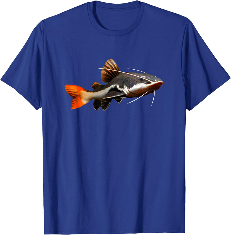 Redtail Catfish Keepers Tees Redtail Catfish Large Aquarium Fish Tank Catfish Lovers T-Shirt - Royal Blue