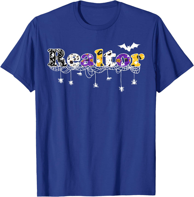 Realtor Halloween Costume Realtor Halloween Real Estate Agency T-Shirt - Royal Blue