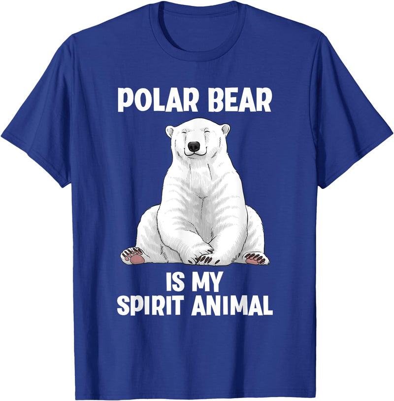 Polar Bear Gift Polar Bear Accessories & Stuff Cool Polar Bear Art For Men Women Kids Polar Bear Lover T-Shirt - Royal Blue