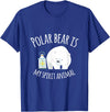 UAB KIDKIS Polar Bear Is My Ghost Animal Funny Gift T-Shirt - Royal Blue