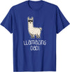 Llama Apparel Co. Dad T Shirt Llamazing Llama Father Funny Family Cool Gifts T-Shirt - Royal Blue