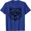 Funny Mothers Mama Bear Face Mama Bear Face Sunglasses Mother Mom Mommy T-Shirt - Royal Blue