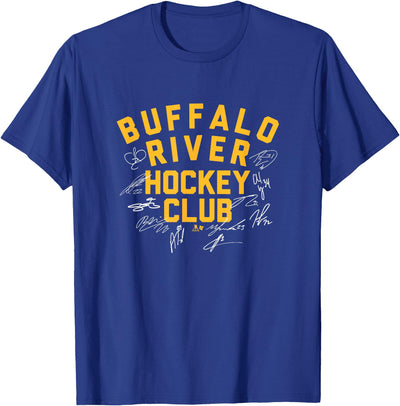Cow Breakingt Buffalo River Hockey Club Buffalo Hockey T-Shirt