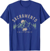 We Love Sacramento California Sacramento California Mountains Bear Nature Lover Vintage T-Shirt - Royal Blue