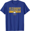 Buffalo Sabres Faceoff Royal Blue NHL Officially Licensed T-Shirt - As Pictured