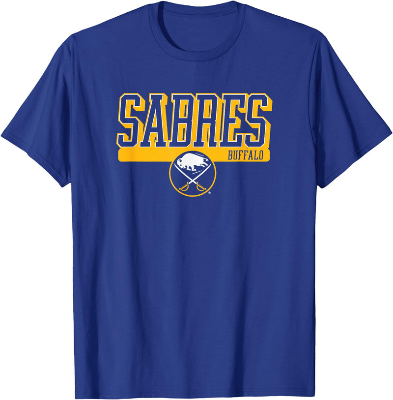 Buffalo Sabres Faceoff Royal Blue NHL Officially Licensed T-Shirt - As Pictured