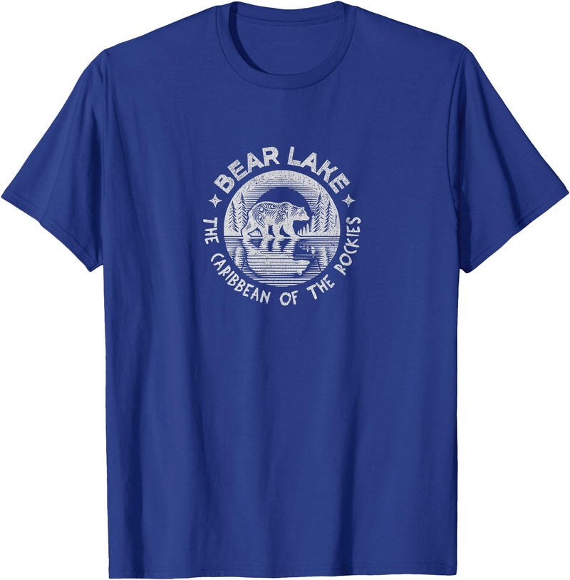 Bear Lake The Caribbean Of The Rockies Utah Idaho Bear Lake Vintage The Caribbean Of The Rockies Utah Idaho T-Shirt - Royal Blue