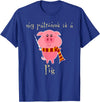 Pig Lovers Tee Co. My Patronus is a Pig Wizard Magic T-Shirt. - Royal Blue