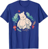 Disney Winnie The Pooh Classic Illustration Piglet and Pooh T-Shirt - Royal Blue