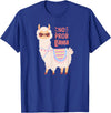 Llama & Alpaca Shirts, Cute Llama & Alpaca Outfit No ProbLlama Shirt, No Problama Shirt, Funny Alpaca Llama T-Shirt - Royal Blue