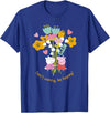 Peppa Pig Don't Worry Be Happy Floral Logo T-Shirt - Royal Blue