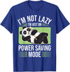 Cute Panda Gifts Panda Bear - Power Saving Mode - Panda T-Shirt - Royal Blue
