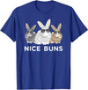 Cool Bunny Funny Nice Buns Rabbit Herd T-Shirt in Royal Blue