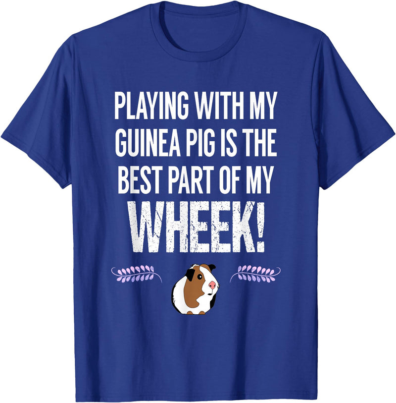 Guinea Pig Accessories and Shirts WHEEK! Funny Guinea Pig Tshirt | Guinea Pig Owner Gift T-Shirt - Royal Blue