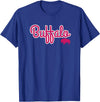 Buffalo NY Designs Buffalo NY Pink Color Logo, Buffalo Pride T-Shirt - Royal Blue