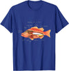 Anatomy of Fish T-Shirt - Royal Blue
