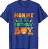 Mom Birthday Boy Family Matching Lion Mommy Of The Birthday Boy Lion Family Party Decorations T-Shirt - Royal Blue