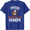 Cute Hereford Cow Family Apparel Proud Hereford Cow Grandpa T-Shirt - Royal Blue