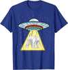 Hiking Lover Design UFO Abduction Polar Bear Arctic Animal T-Shirt - Royal Blue