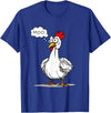 funny farm animal chicken cow fans apparel MOO moo chicken shirt funny silly chick says moo cow sound T-Shirt - Royal Blue