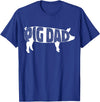 Pig Dad Pig Lover Owner Ranch Farmer Gifts Pig Dad Pig Lover Owner Ranch Farmer Father's Day T-Shirt - Royal Blue