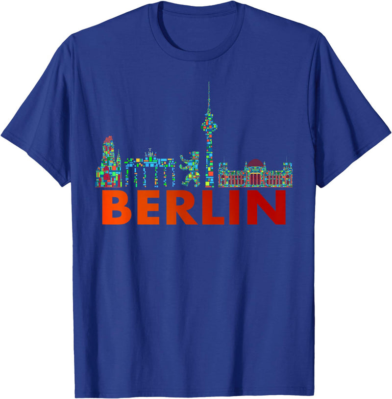 Berliner Bär Designs - Berlin Shop - Berlin Berlin Design - Berlin Bear - I Love Berlin T-Shirt - Royal Blue