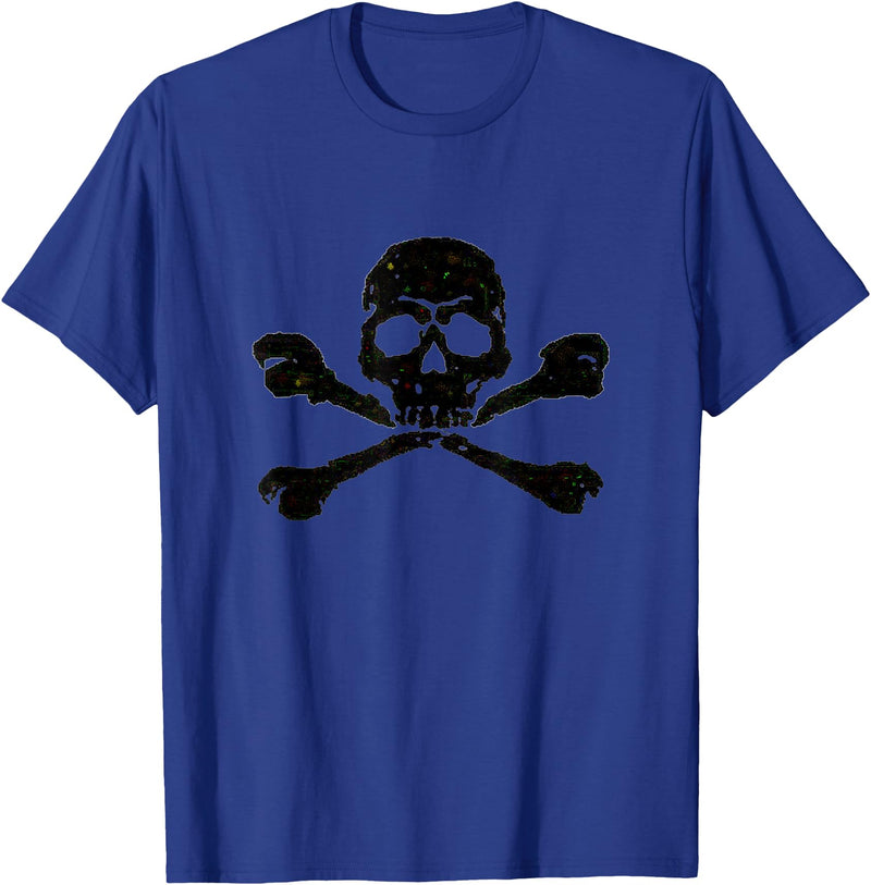 DATZLYF Skull and Crossbones t-shirt T-Shirt - Royal Blue