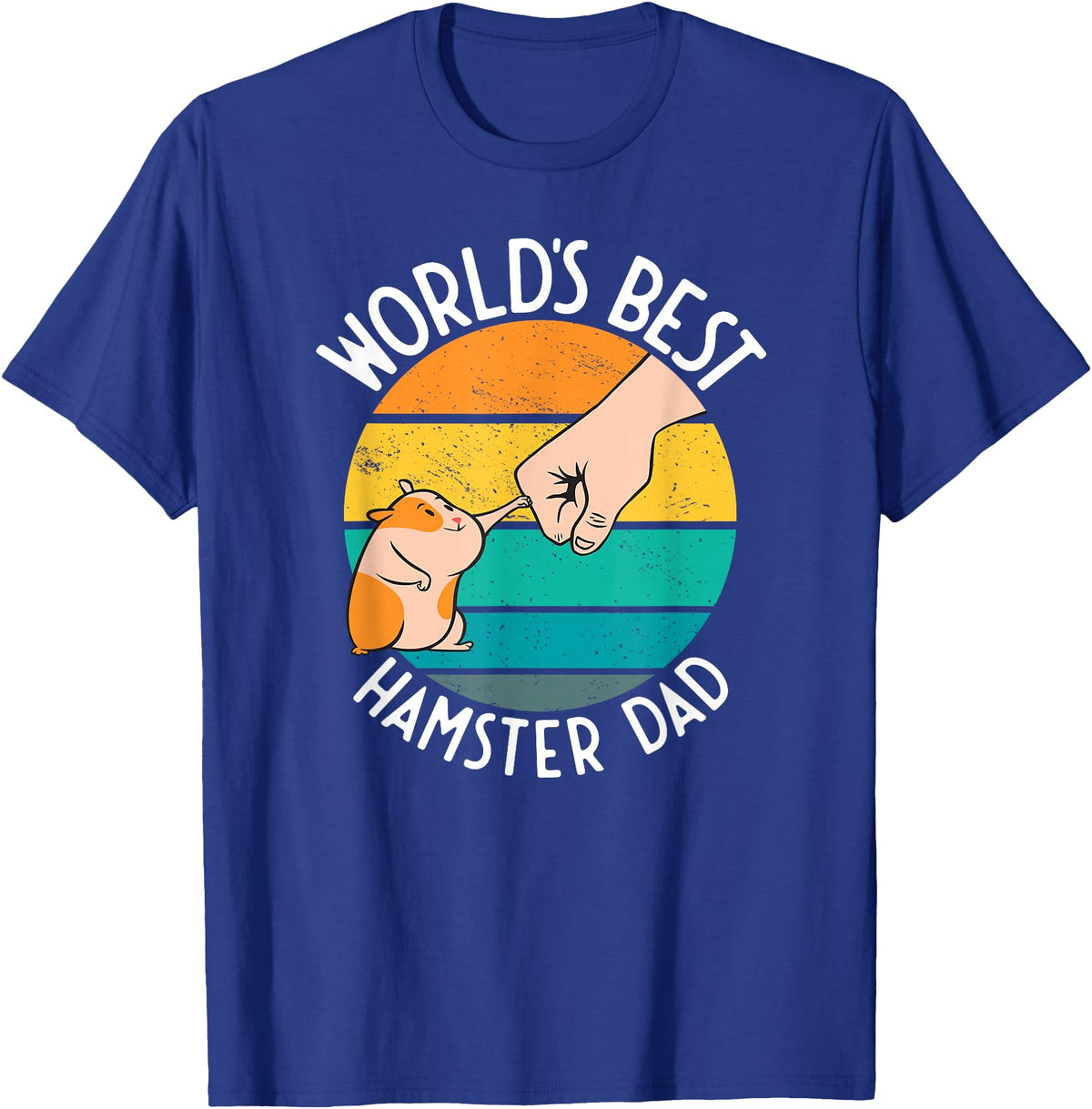 World's Best Hamster Dad Design T-Shirt - Royal Blue