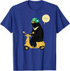 scooter bear tees Scooter Bear black bear T-shirt / taiwan bear shirt sun bear T-Shirt - Royal Blue