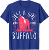 Bison Lover Gifts Wildlife I Bison Natural Reserve Girl Buffalo Lover I Women Bison Fan I Daughter Buffalo T-Shirt - Royal