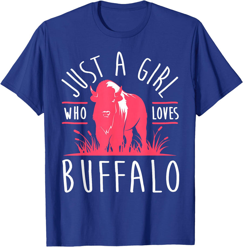 Bison Lover Gifts Wildlife I Bison Natural Reserve Girl Buffalo Lover I Women Bison Fan I Daughter Buffalo T-Shirt - Royal