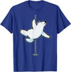 Fun Polar Bear Lover Humor Bear Dancer Stylish Tee Funny Polar Bear Pole Dancer Animal Cute Cool Dancing Joke T-Shirt - Royal Blue