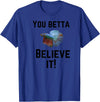 Bradley Rex Betta Fish Design, Fish-Lovers, Funny Pun T-Shirt - Royal Blue