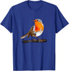 Robin Bird Ornithology Nerd Birding Watcher Robin Bird T-Shirt - Royal Blue