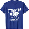 Fraxoweb Stampede Mode Buffalo for Animal Lovers T-Shirt - Royal Blue